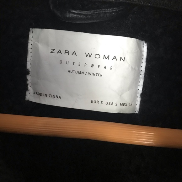 🎉HP🎉 ZARA Long Black Coat - Picture 6 of 9